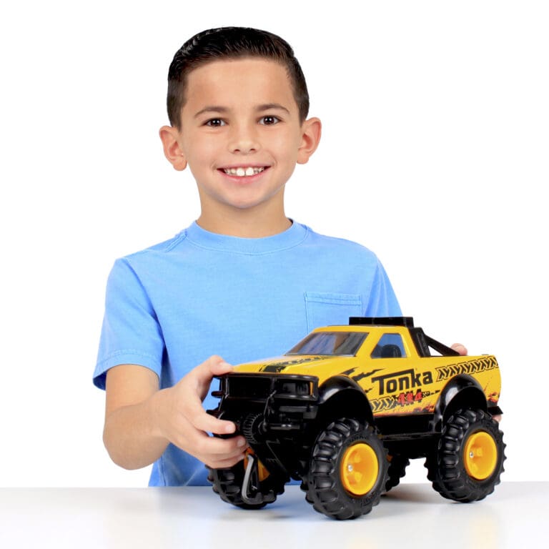 Child with 4x4 pickup