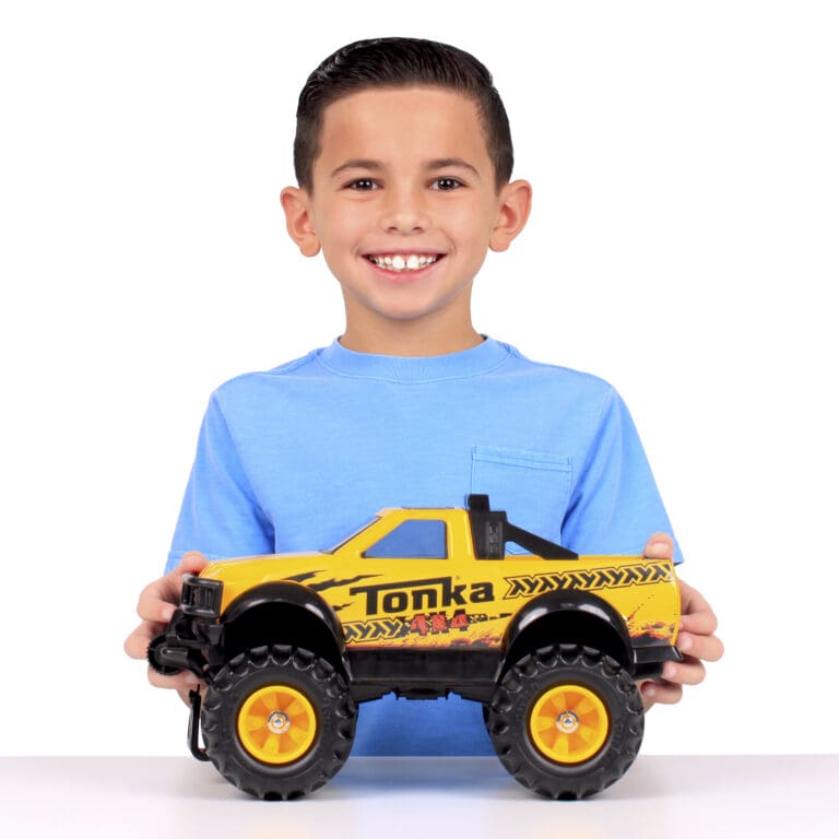 Child with 4x4 pickup
