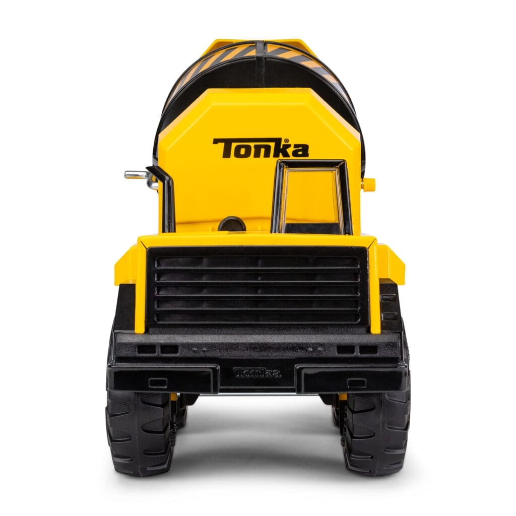 Tonka Mighty Cement Mixer against white background.