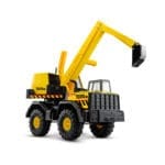 Tonka Mighty Excavator against white background.