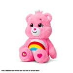 Care Bears Cheer Eco-Friendly Plush displayed on a white background, featuring its cheerful design and environmentally friendly materials.