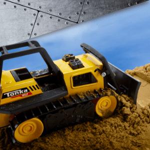 Bulldozer in sand