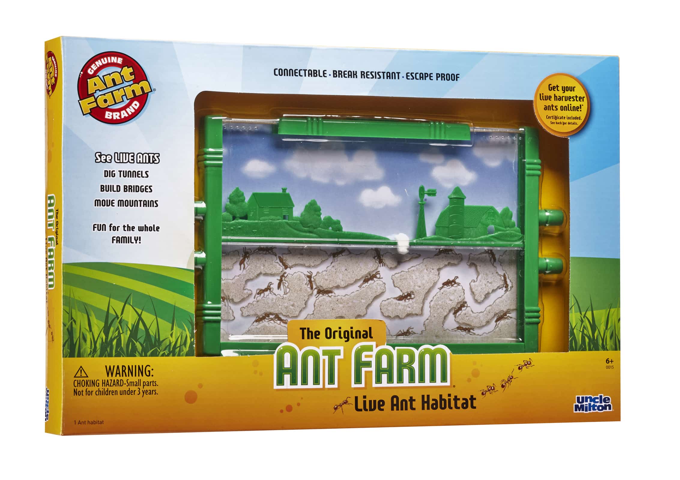 Ant Farm in packaging on white background.