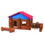 Lincoln Logs Wrangers Ranch Set against white background.