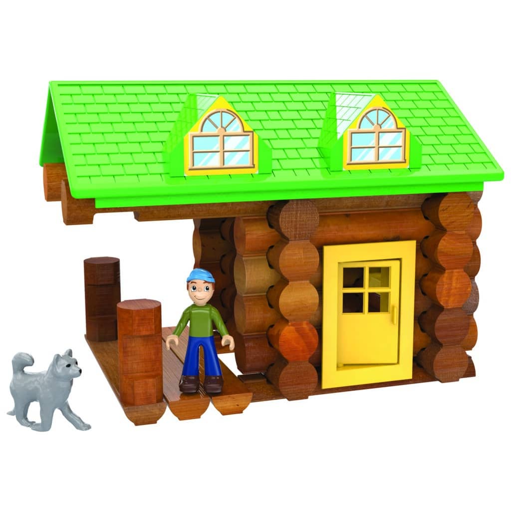 Lincoln Logs On The Trail Building Set against white background.
