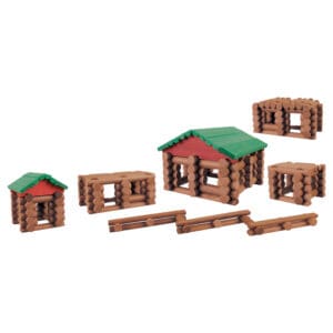 Lincoln Logs Collectors Edition Village against white background.