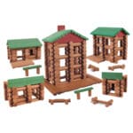 Lincoln Logs collectors Edition Village Lead Model against white background.