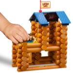 Lincoln Logs Horseshoe Hill Station against white background.