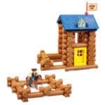 Lincoln Logs Horseshoe Hill Station against white background.