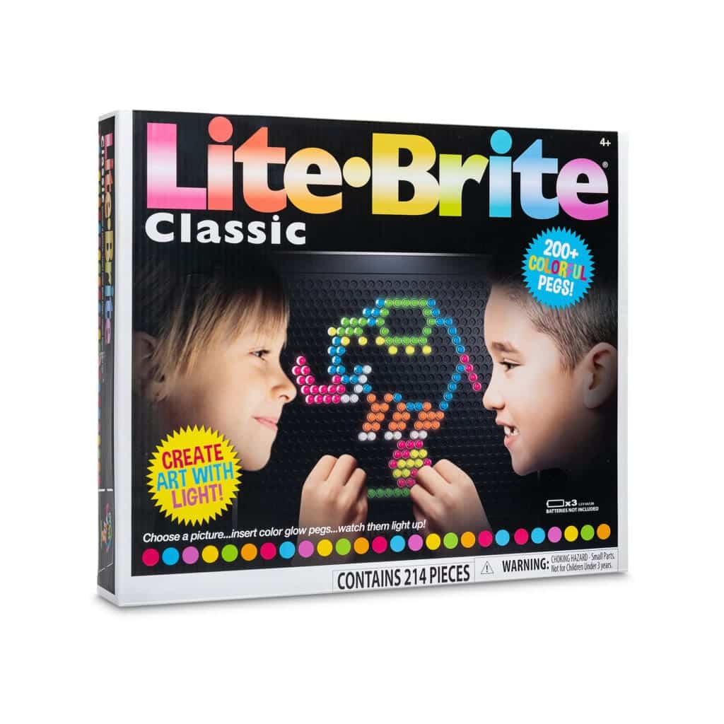 Classic Lite Brite box on white background.