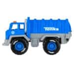 Tonka Garbage Truck side view against white background.