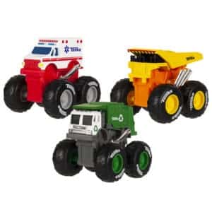 3 Tonka Monster Metal Movers: Dump Truck, Garbage Truck, EMT Truck