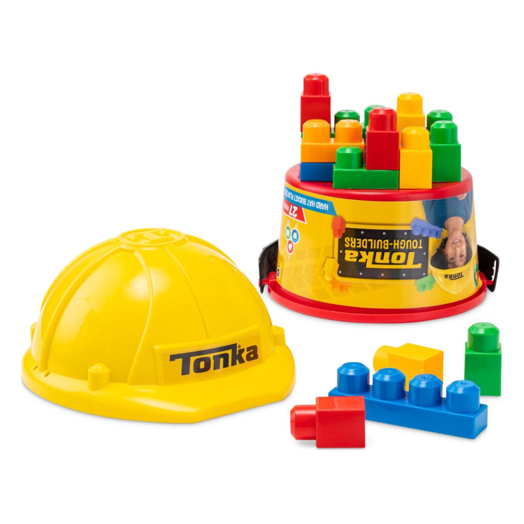 Tonka Tough Builders Hard Hat, Bucket, and pieces