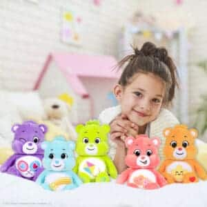 Girl with treasure box bears