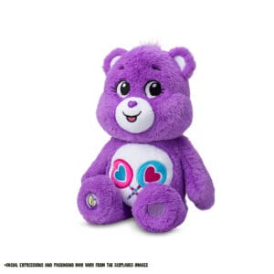 Purple Share Bear on white background.
