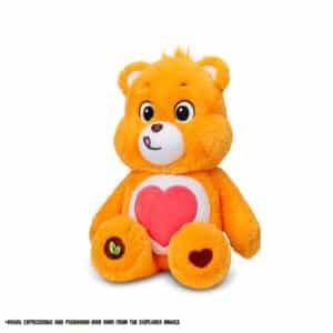 Orange Tenderheart Bear on white background.