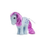 Blue Grey My Little Pony with purple hair and star cutie mark against white background.