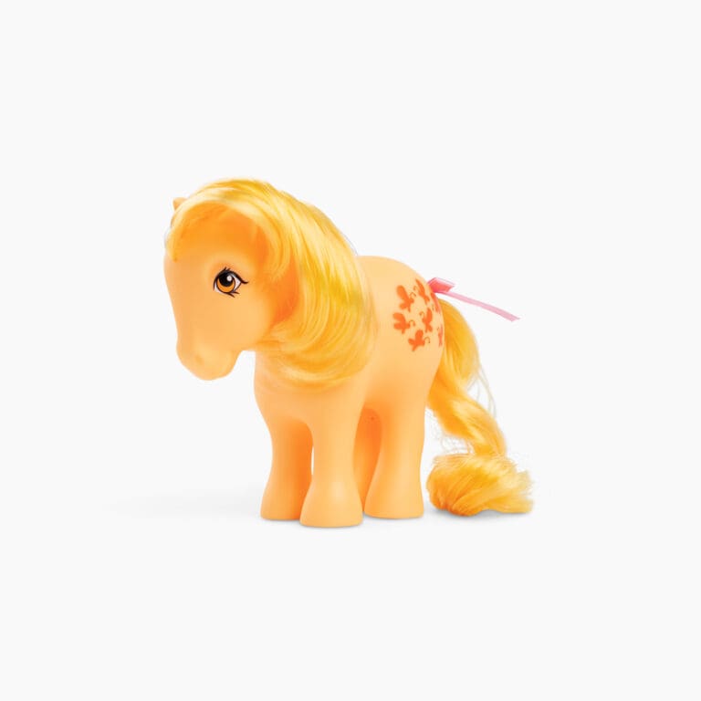 Yellow pony with yellow hair and butterfly cutie mark