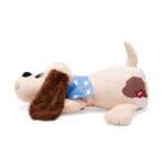 Classic Pound Puppies Plush Sleepy laying down against white background.