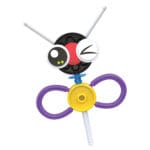 TinkerToy On the Go | Example Tito Build against white background.