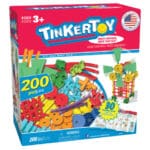 Tinkertoy Model Super Building Set in packaging against white background.