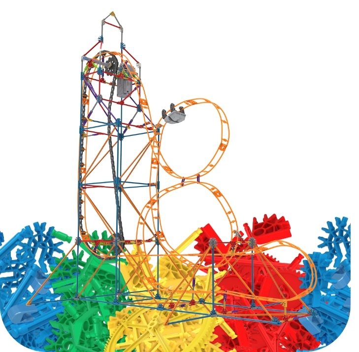 K'NEX Thrill Ride showing a rollercoaster