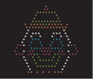 Lite Brite Clown Template