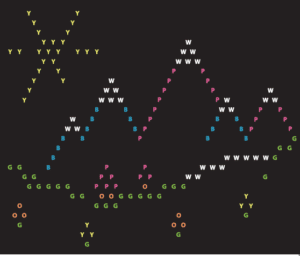 Lite Brite Mountain Template