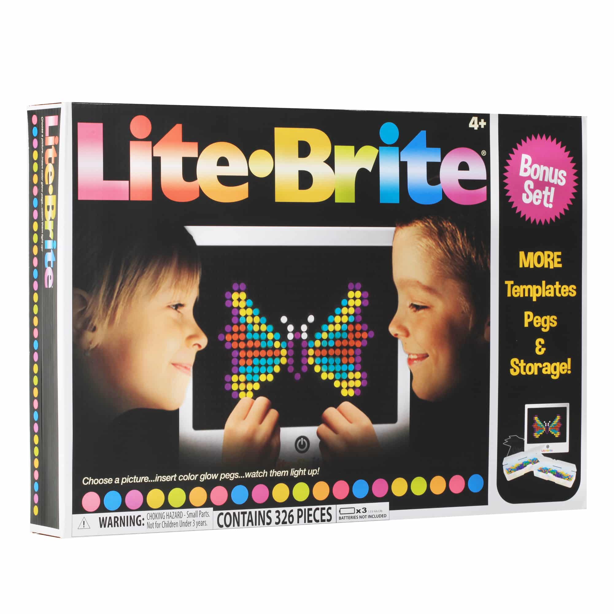 Lite Brite Bonus Set in packaging on white background.