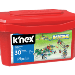 K'nex 375 PC Deluxe Building Set in packaging against white background.
