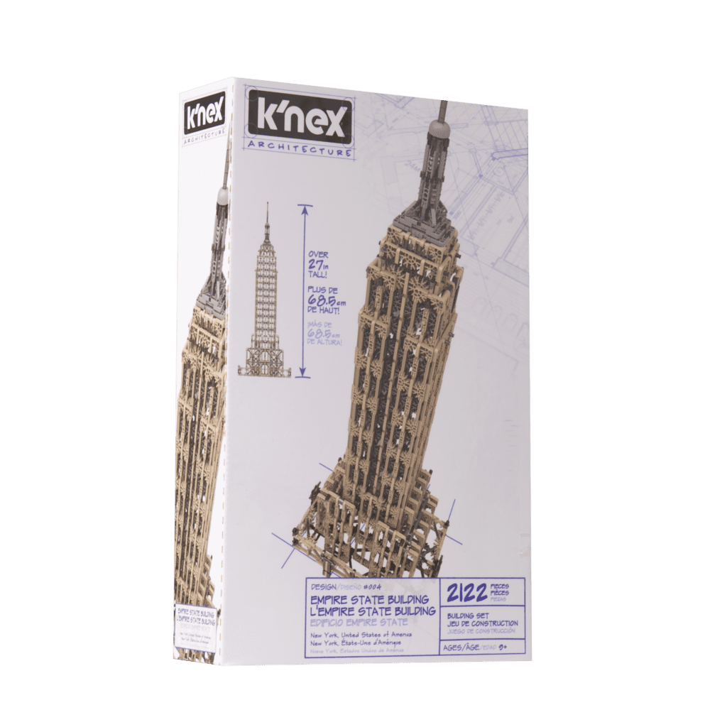 K'nex Architecture Empire State Building in packaging.
