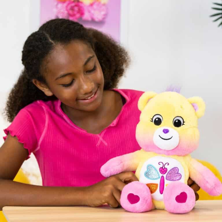 Girl with Calming Heart Bear