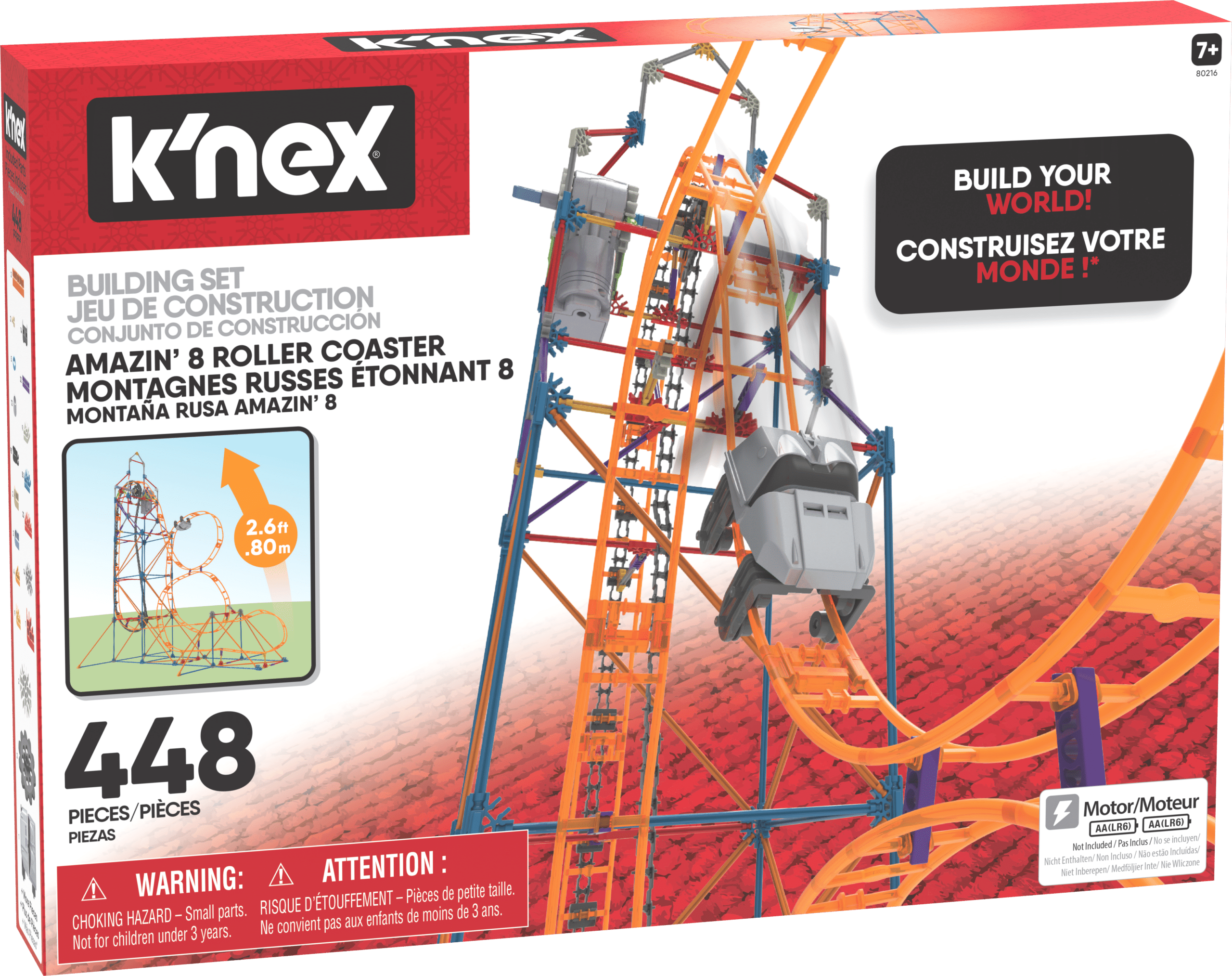 421025 80216 KNEX Amazin8 Roller Coaster PKG 2025