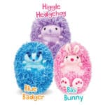 Curlimals group: Blue Badger, Bibi Bunny, Higgle Hedgehog