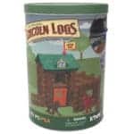 Lincoln Logs Fort Red Pine in tub against white background.