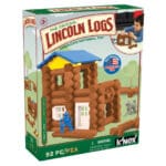 Lincoln Logs Wolfs Lodge in packaging against white background.