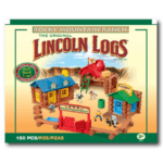 Lincoln Logs Rocky Mountain Ranch in packaging against white background.