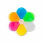 Color coated Lite Brite Mini Pegs Storage Set against white background.