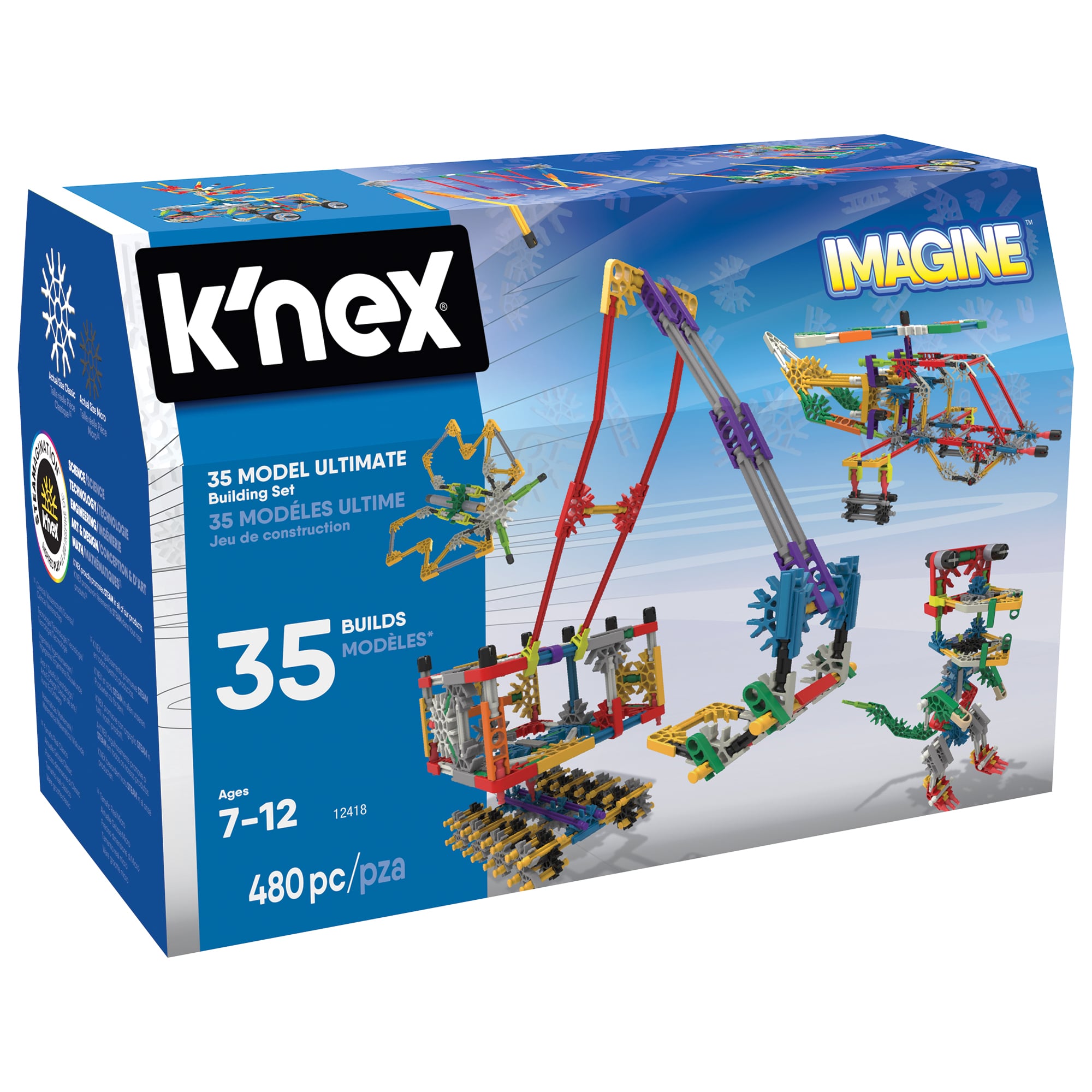 K'nex 35 Model Ultimate Building Set in packaging on white background.