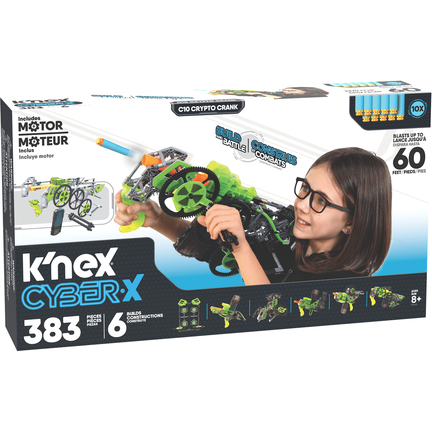K'nex Cyber X Crypto Crank Building Set in packaging.