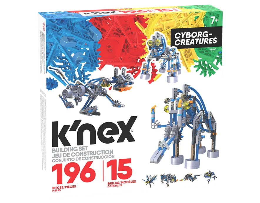 K'nex Cyborg Creatures Building Set in packaging against white background.