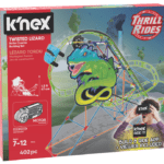 K'nex Twisted Lizard Roller Coaster Building Set in packaging against white background.