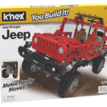 K'nex Jeep Wrangler in packaging against white background.