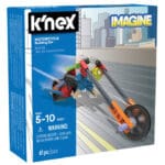 K'nex Motorcycle Building Set in packaging against white background.