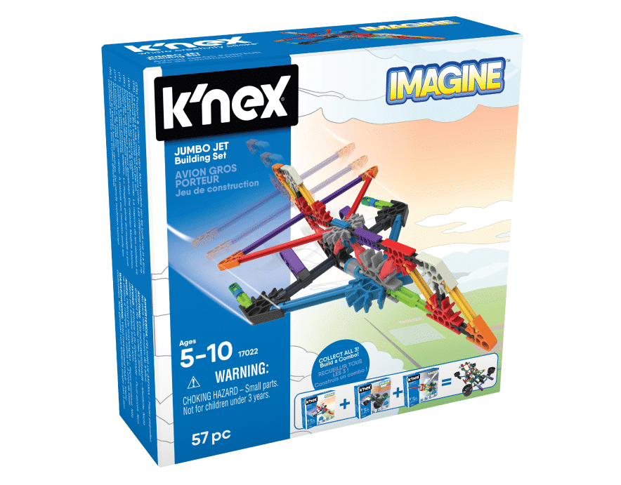 K'nex Jombo Jet Building Set in packaging against white background.
