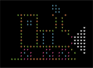 Train Lite Brite template