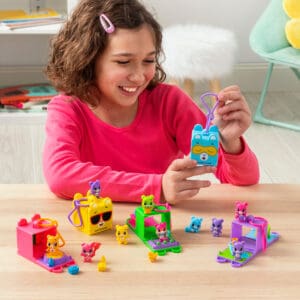Girl with Care Bears Lil Besties Cubby assortment
