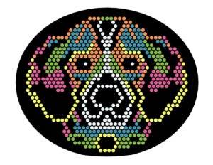 dog Lite Brite template