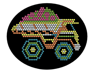 dump truck Lite Brite template