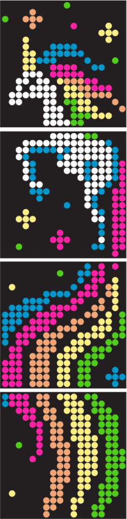 Unicorn Lite Brite template